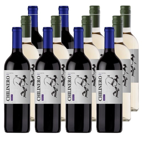 Case of 12 Mixed Chilinero Red & White Wine